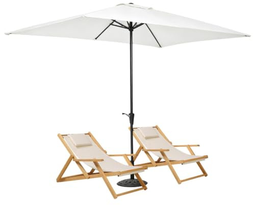 Toile De Rechange Pour Parasol Déporté Tissu Résistant Aux UV 200 x 300 cm