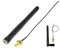 zalati Antenna WiFi M.2, 2 pezzi, 2,4 GHz, 5,8 GHz, 3 dBi, MIMO RP-SMA maschio + 2 cavi NGFF da IPEX4 a RP-SMA da 15 cm per scheda di rete wireless M.2 NGFF Intel, adattatore Wifi per laptop
