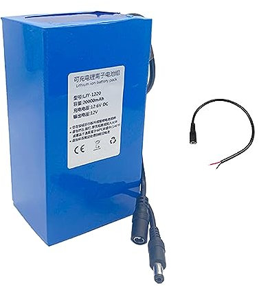 SSCYHT 12V 20AH 30AH Lithium Battery Pack DC 12 Volt Rechargeable Battery Pack Portable Polymer Lithium Battery for 12V Power Supply(Charger Optional),no charger,12V20Ah