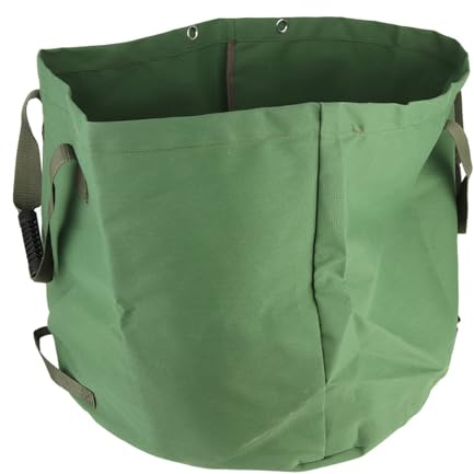 Sacs à Déchets De Jardin Robustes, Sacs à Feuilles De Jardin En Toile, Sacs à Feuilles Réutilisables Avec Poignées, Imperméables Et Durables, Fourre-tout De Rangement Pliable Pour Poubelle (22 De Lar