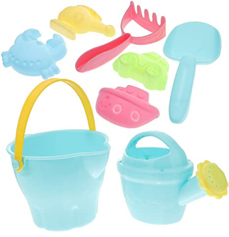 ORFOFE 8stücke Teiliges Sandspielzeug Für Junge Mädchen Inkl Eimer Sandformen Und Gießkanne Für Strand Und Sandkasten Praktisch Und Tragbar Für Geburtstage Und Besondere Anlässe