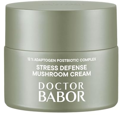 DOCTOR BABOR Microbiomic Stress Defense Mushroom Gesichtscreme (50 ml) – vegane, antioxidative Feuchtigkeitscreme – professionelle Gesichtspflege zur Stärkung der Hautbarriere