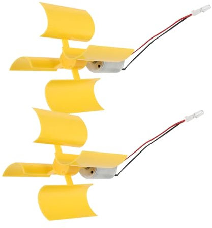 Generador de Energía Eólica Miniatura Vertical 2 Piezas Plástico Cobre