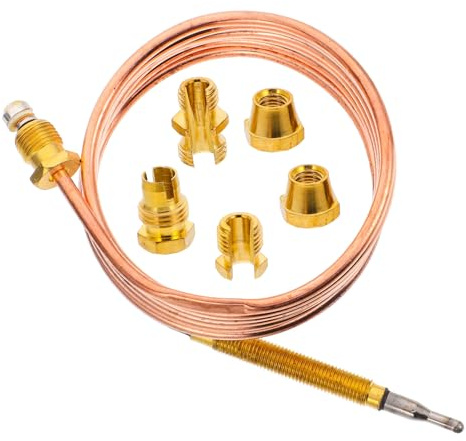 MAGICLULU Sonda Termocoppia di Ricambio per Stufa a Gas Fornello Gas e Caldaia Sensore Termocoppia Raccordi Sostituzione Professionale per Apparecchi