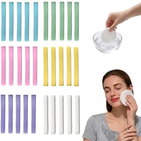 BIKPRST 30 Spugnette Viso Pulizia, Viso Compressa Spugna, per Viso in Cellulosa per la Pulizia del Facial, Esfoliante, Rimozione Trucco,confezione singola