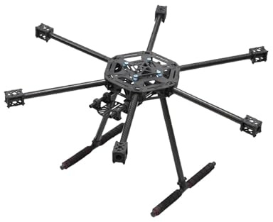 Telaio esacottero X600-X6 con carrello di atterraggio in fibra carbonio(Glass Fiber Center)