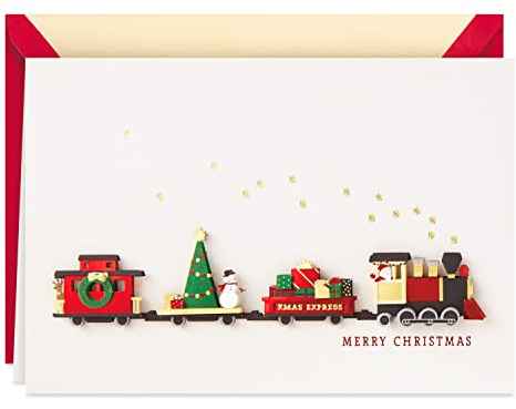 Hallmark Signature Christmas Card (Christmas Train)