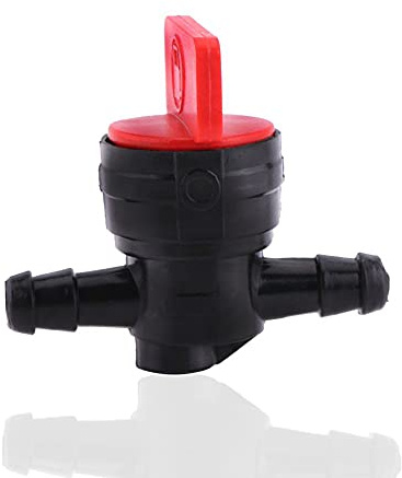 Hlyjoon Obinet De Carburant En Plastique Pour Robinet D'essence Robinet D'essence Intégré En Ligne De 6 Mm (0,23 Po), Noir Et Rouge robinet de carburant en ligne