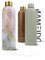 MAMEIDO Trinkflasche Edelstahl 500ml, auslaufsichere Thermosflasche, Kohlensäure geeignet, BPA frei, Isolierflasche 12h heiß & 24h kalt (Pear Marble Gold, 0,5l)