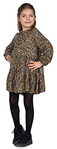 looksy Mädchen Strumpfhose 40 DEN Mikrofaser weich & elastisch blickdicht Kinderstrumpfhose für Schule Ballett & besondere Anlässe, Schwarz (Nero) 98-104 cm