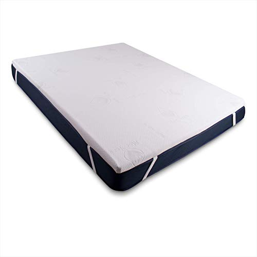 Dreaming Kamahaus Topper Viscoélastique Surmatelas - Topper 105 x 200 cm - Housse Aloe Vera - 5 cm Épaisseur - Respirant