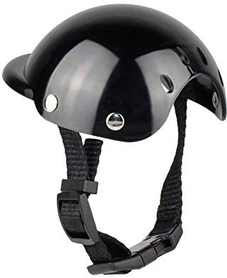 Haustierhüte Motorrad Kleiner Helm Hund Helm Motorrad ABS-Mütze für kleine mittelgroße Hunde Katzen französische Bulldogge Sommerzubehör