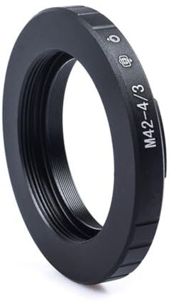 MOOKEENONE Objektiv-Adapterring für Olympus, 4/3 E620 E410 E-3 E510, M42 Mount Objektive auf 4/3 Kameras Objektivadapter