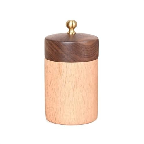 ZINXY Zahnstocherhalter Kreative Baumwolle Tupfer Glas Haushalt Holz Zahnseide Box Mit Abdeckung Lagerung Box Zahnstocher Halter Zahnstocherspender