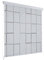 ARKEM Waterproof Wet Room Bathroom Heavy Duty Shower Curtain, Anti Mould Mildew Resistant, Washable and Easy Dry,Shower Roller Blind 80x240 cm Square