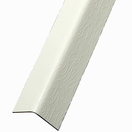 PVC Winkelprofil Kantenschutz Wandeckenschutz, Kantenschutz, 3,8 cm breit, Eckschutz, langlebig, selbstklebend, Eckenschutz für Wände, Kantenschutzstreifen aus Keramikfliesen, Tapeten