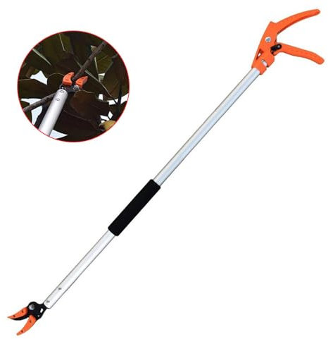 Sécateur D'arbre - Coupe-Branches Multifonctions | Sécateur Manche | Sécateurs Et Ciseaux Revêtement Antiadhésif | Pour Branches À Courte Portée | Coupe Gazon Avec Manche