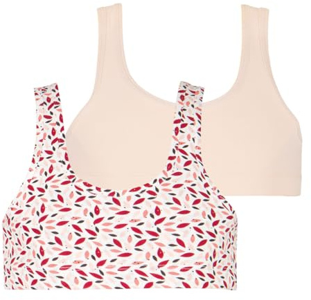 Athena - Lot de 2 Brassières Athena Fille Ecopack Mode - Douceur, Raffinement et Confort - Coton Élasthanne - Label Oeko-TEX® Standard 100