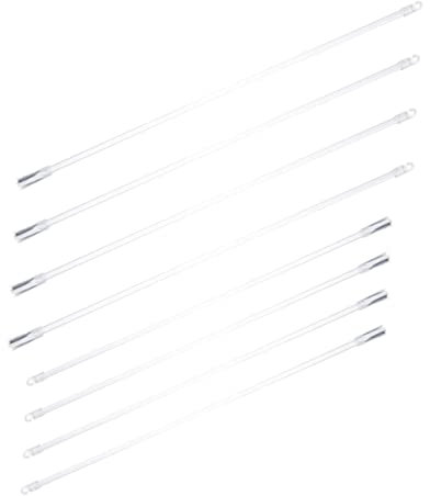 GOOHOCHY 8stücke Teiliges Vertikale Jalousien Stangen Mit Haken Und Griff Transparente Lamellenzugstangen Für Vorhänge Langlebige Und Praktische Fensterdekoration