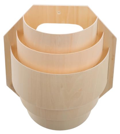 Gatuida Hitzebeständiger Sauna Lampenschirm Aus Hellem Espenholz Transparentes Material Für Maximale Lichtdurchlässigkeit Elegantes Design Perfektes Saunazubehör Für Helle Saunaräume