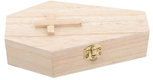 Kisangel Kleine Sarg Schmuckbox Für Halloween Tragbare Stilvolle Aufbewahrungsbox Mit Deckel Für Ringe Ohrringe Und Halsketten Kompakte Einzigartige Design Schmuckschatulle