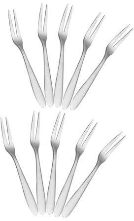 JECOMPRIS 12 Pièces fourchette à fruits fourchettes en fourchettes portables ustensiles à escargots de dégustation en inox Forks à salade élégante acier inoxydable 304