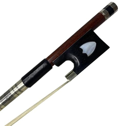Professional 4/4 Hybrid Carbon Fiber Violin Bow Outside Ebony Shield White Horse Halr