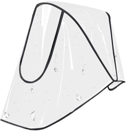 Kinderwagen-Regenschutz, winddichter Kinderwagen-Covesr mit transparentem | Fenster-Reißverschluss, wasserdichter Baby-Reise-Wetterschutz gegen Staub, Schnee, Wind und Regen, PVC-Material