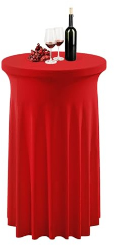 Dayysiuy Manteles para Mesa de Cóctel Mantel Lavable Festivo Ajustado