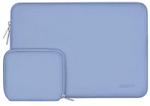 MOSISO 16 inch Laptop Case Neoprene Sleeve with Small Bag,Serenity Blue | Carrying Case Compatible with Compatible with MacBook Pro 16/HP/Acer 15.6,Portable,Scratch-resistant,Soft Slim Computer Bag