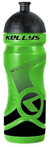 Kellys Fahrradflasche Sport Trinkflasche 0,7 Liter Breiter Hals Pull Ventil Schwarz Blau Grün, Farbe:Grün