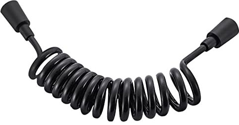 BiaoTeng brauseschlauch 3m schwarz duschkopfschläuche Brauseschlauch Dehnbare, Federersatz Brauseschlauch, verdrehsicher, passend für WC-Spüle, Brause (schwarz)-3m