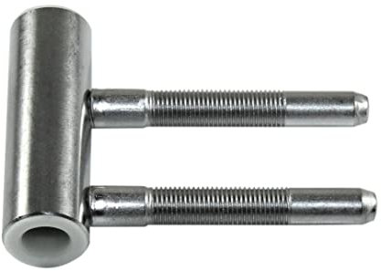 SN-TEC Türband Mittelband Rahmenteil Edelstahl matt für 3-teilige Bänder V 4400 mit Gleitlager, Rolle 15mm, für 8mm Stift (2 Stück)