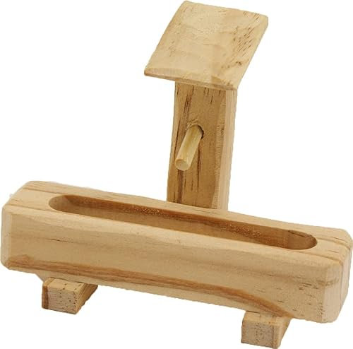 dekoprojekt Krippenzubehör Brunnen mit Wassertrog, Natur 8,8 cm