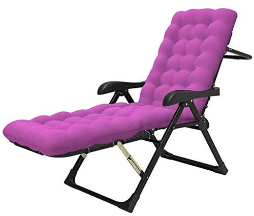 CAPXXIN Zero Gravity Chair Sun Lounger Cushion Garden Patio Deckchair Recliner Lounge Thick Pad Outdoor Seating Cover with Footrest Purple Chaise Lounger needed