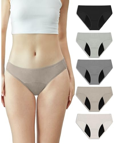Neione Periodenunterwäsche Starke Blutung Unterhosen Damen auslaufsicherer Brazilian Slip Modal