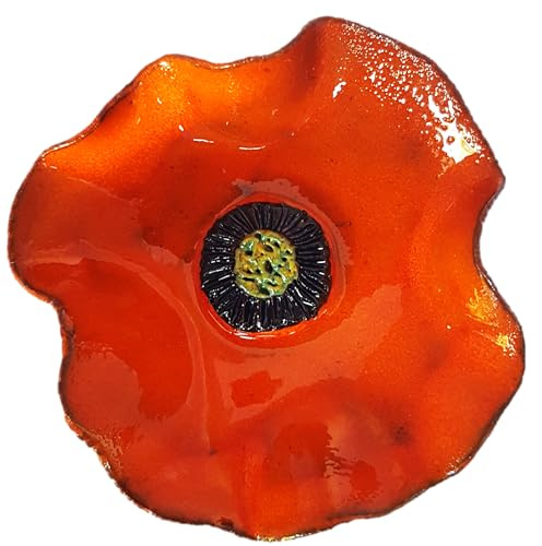Insektentränke Keramik Blüte orange (9-10 cm)