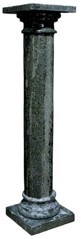 CBAM Säule aus grünem Granit Indien Innenarchitektur H 100 cm