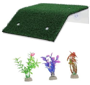 VANZACK Climbing Platform and Floating Island Turtle Decor for Outside Reptile Resting Platform