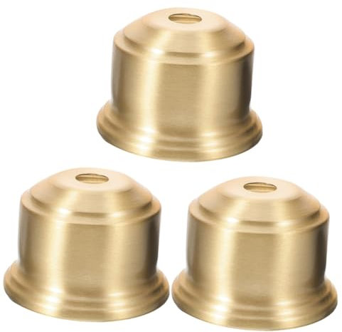 Hemobllo 3pièces Lampe Finial Laiton Rond Accessoire De Lampe Pour Éclairage De Table Et Suspension Design Et Élégant Compatible Avec Supports