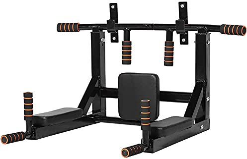 Heim-Fitness-Turm, Bodybuilding, an der Wand montierte Klimmzugstange, Dip-Station, Fitnessstudio, Workout, Power-Tower-Set, Trainingsgeräte, Fitness-Dip-Ständer, unterstützt – max. 440 Pfund