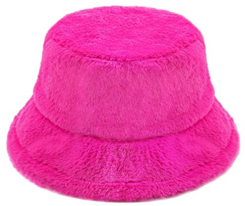 Lustiger Fischerhut, Fischerhut, Strand, Reisen, Sonnenhut, Outdoor-Kappe für Unisex Herren und Damen, Fell-Rosa, One size