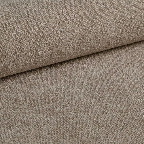 HEKO PANELS Polsterstoff SICO Meterware, Dunkelbeige, 200 x 142 cm | Möbelstoff zum Nähen, Abriebfestigkeit 100.000 Zyklen, für Stühle, Eckbank, Sessel, Sofa, Bezüge