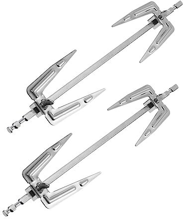 GRADENEVE 2stücke Edelstahl Rotierendes Hähnchen-bratgabel Daumenschraube Langlebiges BBQ-küchenwerkzeug Für Ofen Und Grill Verstellbar Robust Für Brathähnchen Und Fleischspieße