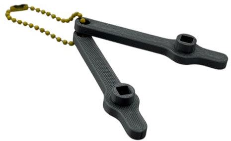Low Profile Bleed Key, Heater Bleed Key, Stable & Robust, Save Heating Costs, Universal for All Radiators - 5 mm, Pack of Two, Narrow Space Radiator Bleed Key, Made in The UK