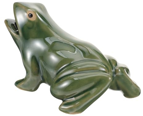 Didiseaon Décoration De Jardin Grenouille De Fontaine pour Aménagement Paysager Intérieur Et Extérieur Accessoire De Jardin Élégant pour Piscine Et Courtyard Design Ouvert pour
