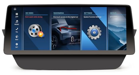 12.3 Qualcomm 8-Cœurs 8GO+128GO Android 14 Autoradio Bluetooth GPS Stéréo pour BMW X1 E84 (2009-2015) Système CIC Soutien iDrive Canbus IPS Écran Tactile Dab+ CarPlay Android Auto DSP WiFi 4G USB
