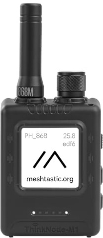 ELECROW Meshtastic LoRa Transceiver with GPS and nRF52840 - ThinkNode M1 with 1.54 EPD Screen and Case, SX1262 Wireless Module 915MHz, 1200mAh Battery, Long-Range Wireless Communication Device