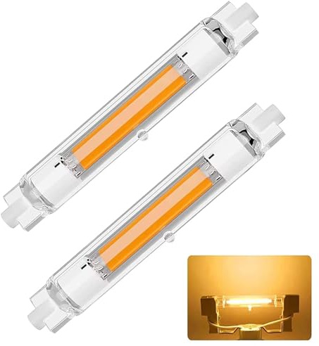Aseoacc Ampoule R7S LED 118mm Dimmable 30W Blanc Chaud 3000K | Équivalent 100W-300W Halogène, 3000LM, Sans Flicker, CRI>90, Pour Projecteurs, Éclairage Extérieur (2 pc)