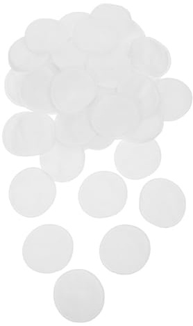 LOLIPPYY 100 piezas Almohadillas de Algodón Gruesas Duales para Desmaquillar y Limpiar Rostro Absorbentes Suaves y para Sensible Redondas Blancas